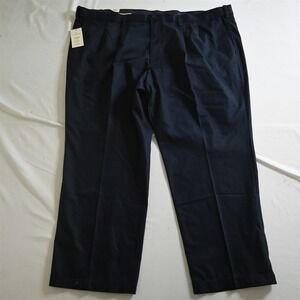 NEW DOCKERS‎ 50x29 Navy Blue Flex Comfort 16679 Pleated Mens Chino Pants